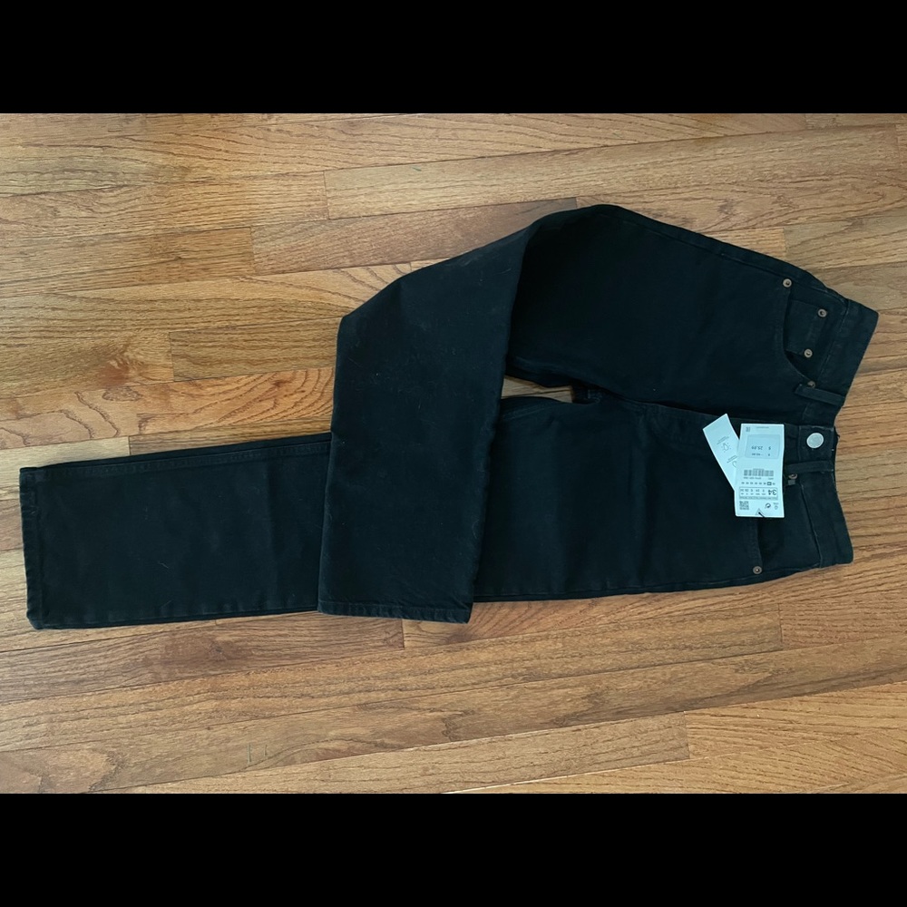 High rise straight legs jeans